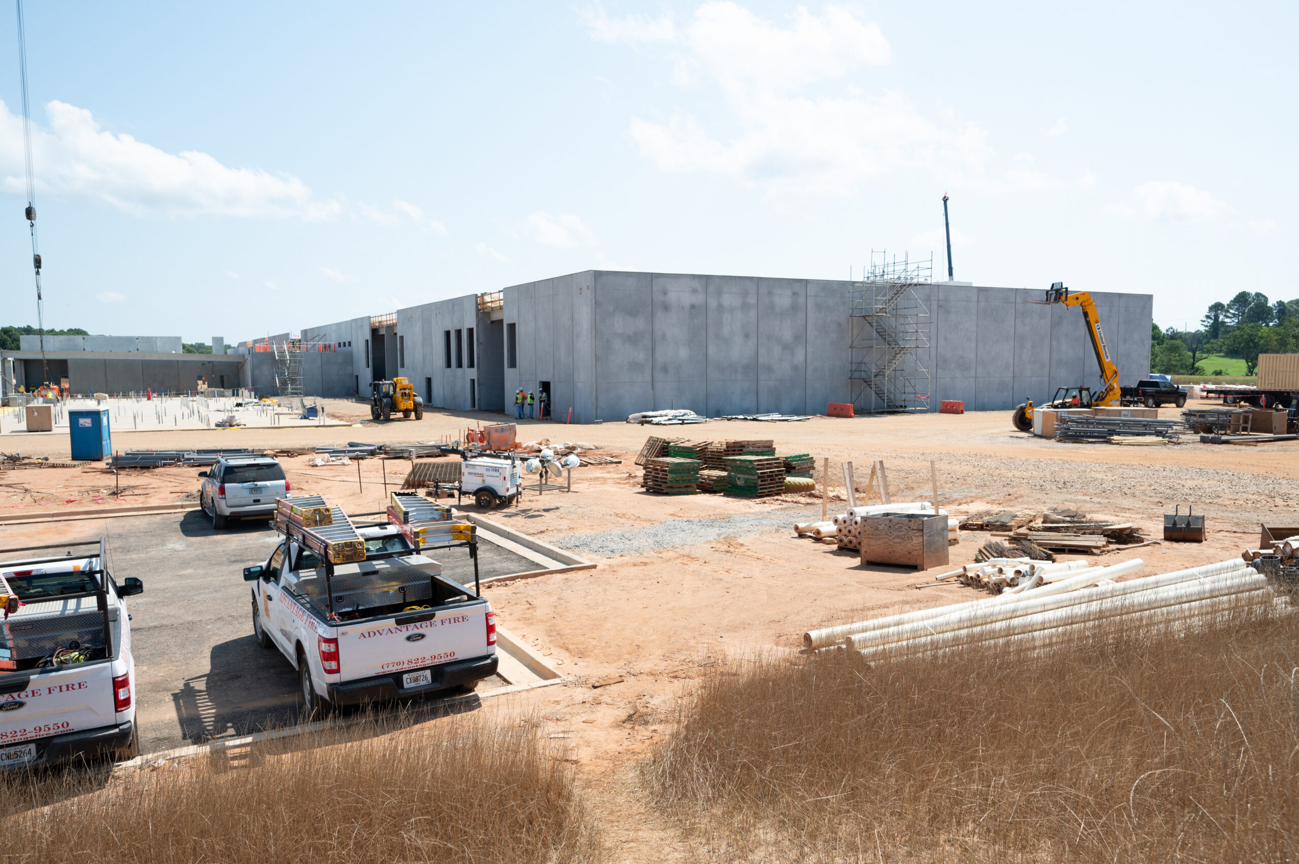 SteelCell modular building construction site